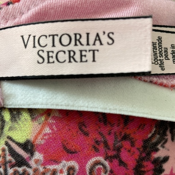 Victoria’s Secret 34D bra t-shirt push up full coverage roses floral pink - Picture 3 of 6